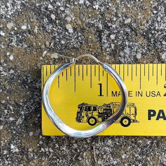 Sterling Silver Hoop Earrings - Picture 13 of 14